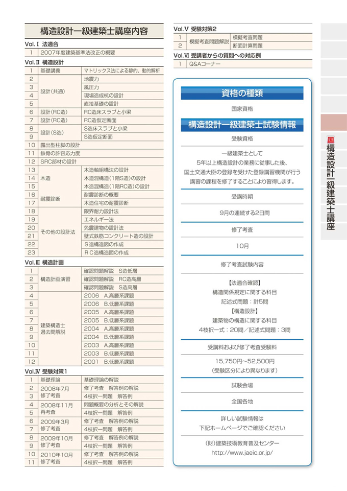 構造設計一級建築士講座